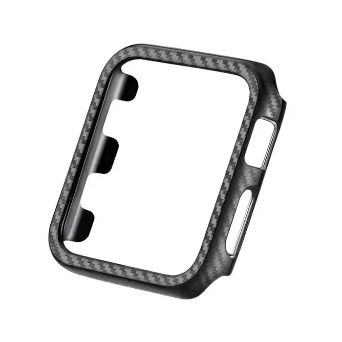 Bracelet en Fiber de carbone + étui pour Apple Watch 8 7 45mm 41mm, Bracelet de Sport léger iWatch 6