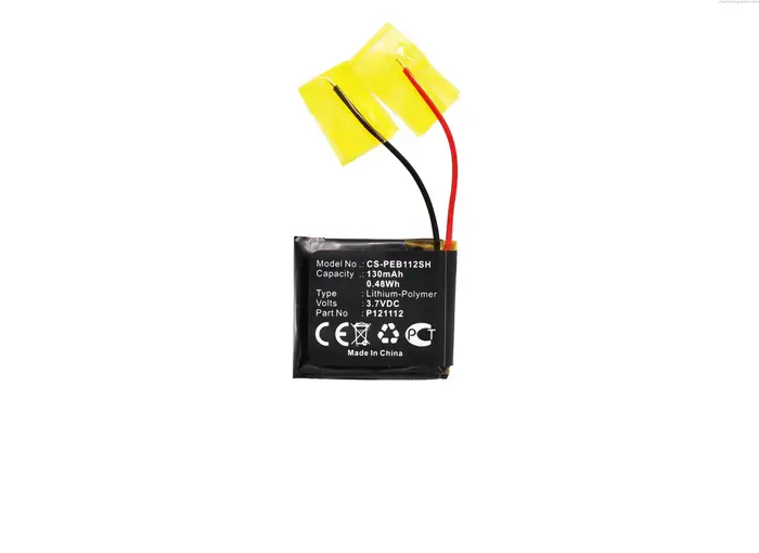 100% nouvelle batterie de montre intelligente PEB112SH 3.7V 130mAh P121112 pour papier électronique Pebble