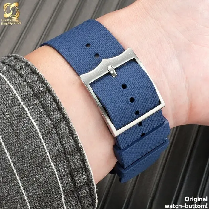 Bracelet de montre en caoutchouc fluoré de qualité supérieure pour la série Tudor FXD