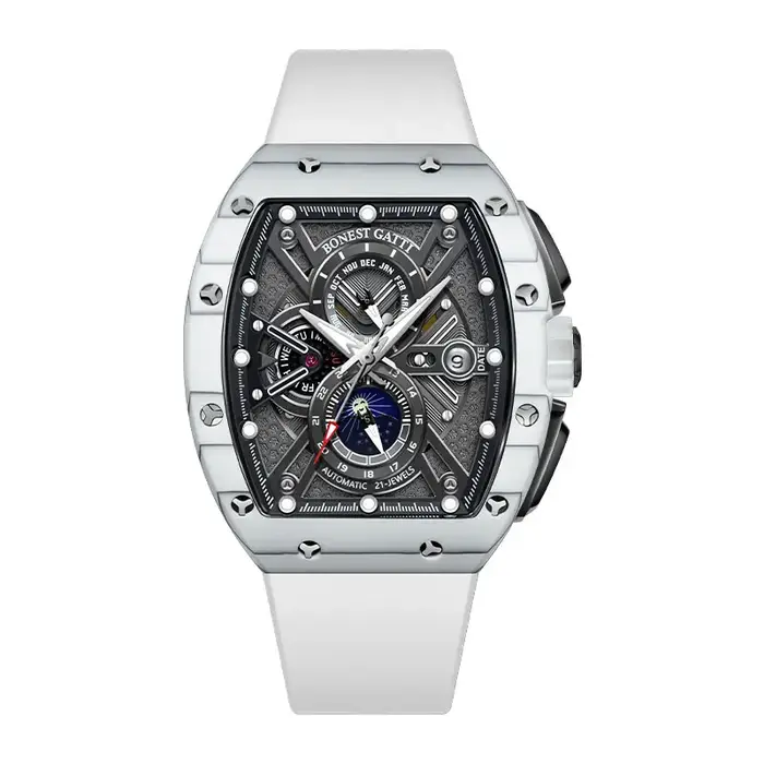 BONEST GATTI 9007 nouvelles montres pour hommes montre mécanique automatique en Fiber de carbone mul