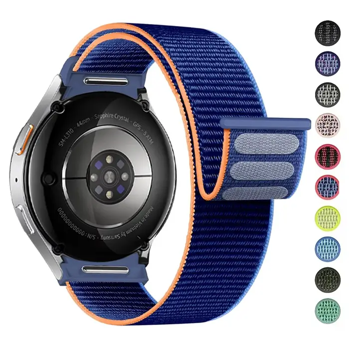 Bracelet pour Samsung Galaxy Watch 7/6/4/classique/5 pro 44mm 40mm poignet sans espaces en Nylon sport boucle correa