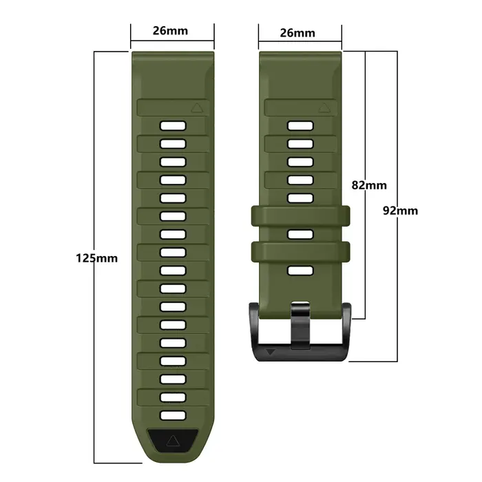 Bande Fenix8 QuickFit 26mm 22mm pour Garmin Fenix E 8 7 7X 6 6X 5 5X/Epix Pro 47mm 51mm/Enduro 3 Bracelet en Silicone bicolore