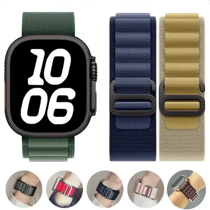 Boucle alpine pour bracelet de montre apple ultra2 49mm 40-44mm 45mm 41mm 38mm