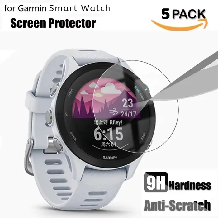 Protecteur d'écran en verre pour montre intelligente Garmin