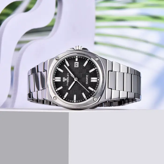 Montres pour hommes 2026, marque TYBERLEY, texture ajustée au froid, quartz, calendrier, lumineuses, étanches, montres pour hommes, style business