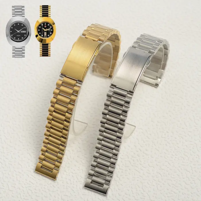 Bracelet de montre en acier inoxydable couleur argent massif 18 mm Diastar 01570 pour Rado