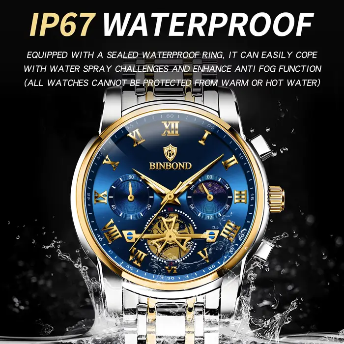 Montre chronographe pour homme BINBOND