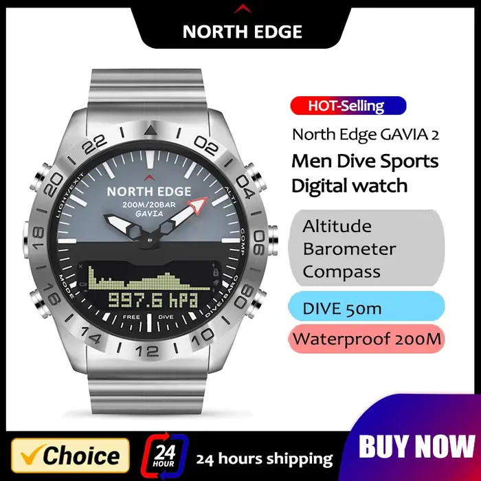 NORTH EDGE – montre de plongée pour hommes