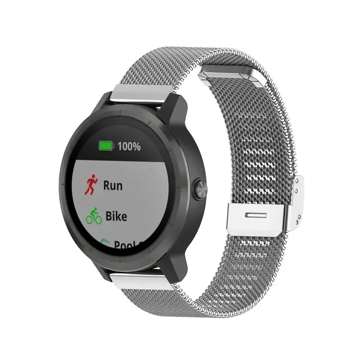 Bracelet de poignet en métal pour Garmin Forerunner 165 265 255 255S 265S 55 Venu 3S 3 2S 2 Plus Vivoactive 5 4 4S
