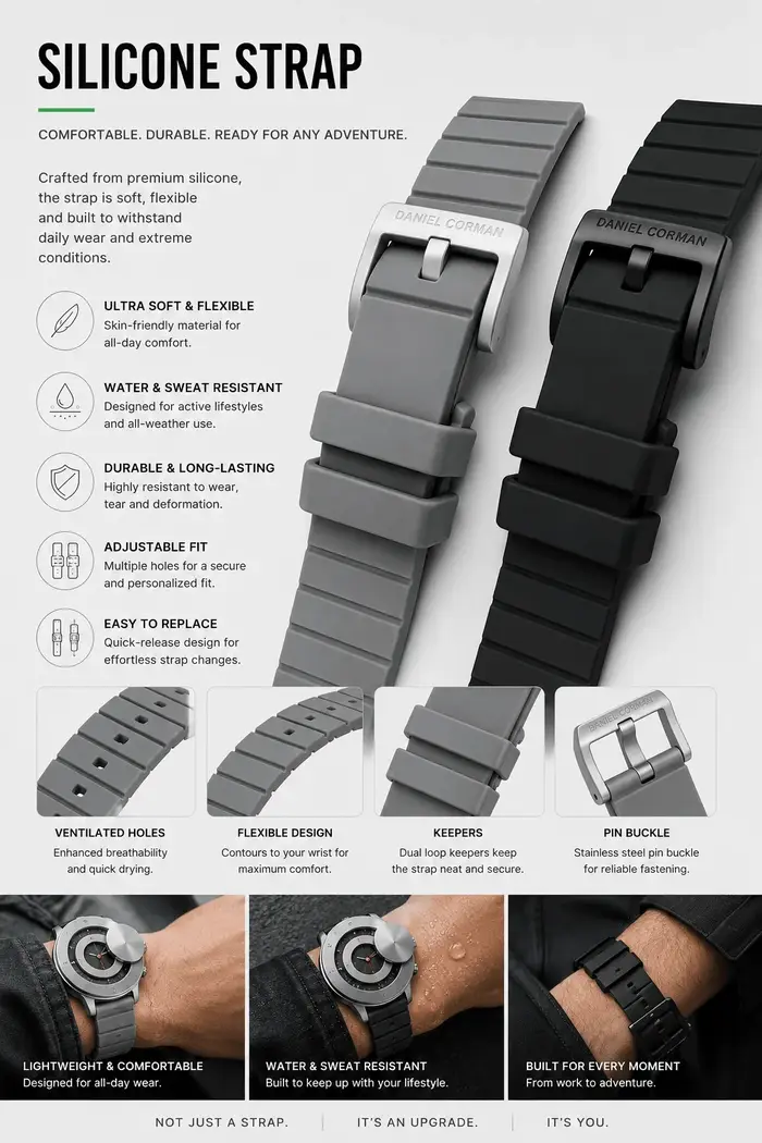 Série Gravity - Airship 360 ° Montre à quartz pour homme Rotating Gorman Watch DG0133