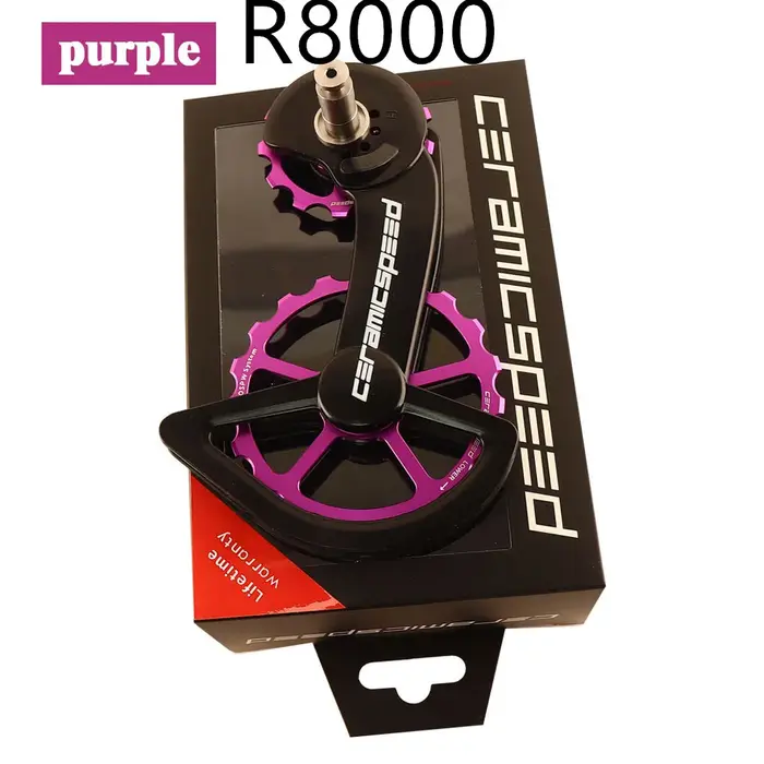 Roue de guidage de roulement en céramique de fibre de carbone CS pour vélo de route