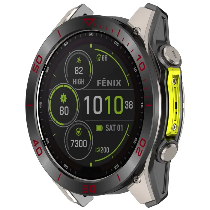 Lunette d'anneau en métal pour Garmin Fenix 8 AMOLED 47mm 51mm
