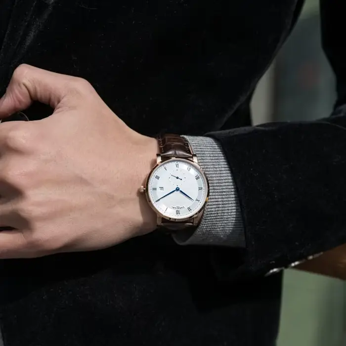 Carnaval marque montres de luxe pour hommes mode étanche or Rose argent calendrier automatique mécanique montre-bracelet Reloj Hombre