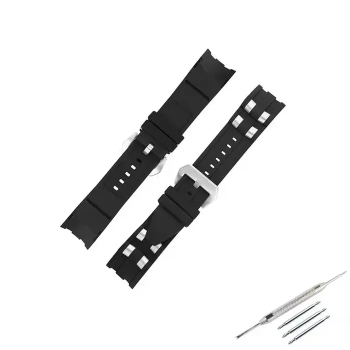 Bracelet de montre en caoutchouc pour hommes Compatible avec Invicta Pro Diver particules métalliques 6983