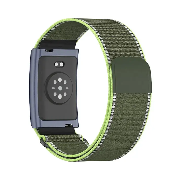 Bracelet de sport en nylon, design en boucle pour le biceps, sangle de suivi d'activité réglable, re