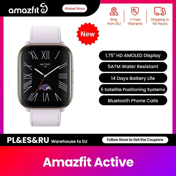 Amazfit-Montre connectée active pour téléphones Android et iOS