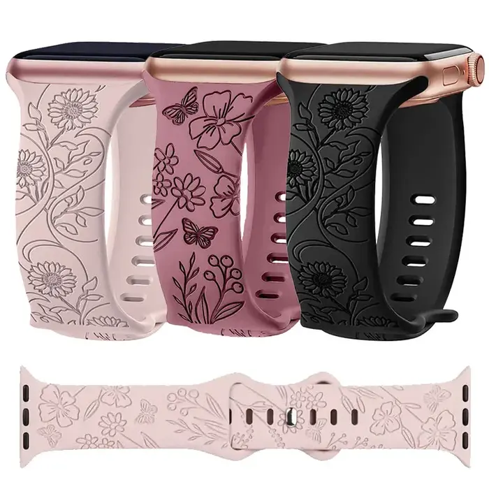 Bracelets gravés pour Bracelet de montre Apple 10 46mm 42mm 40mm 44mm 45mm