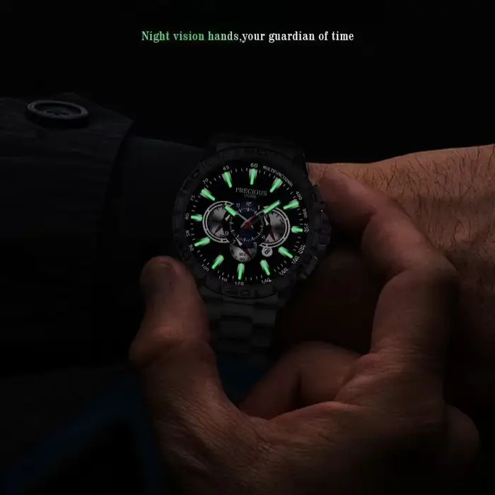 Relogio Masculino Top Business montre pour hommes marque de luxe en acier inoxydable montre-bracelet chronographe armée militaire montres à Quartz