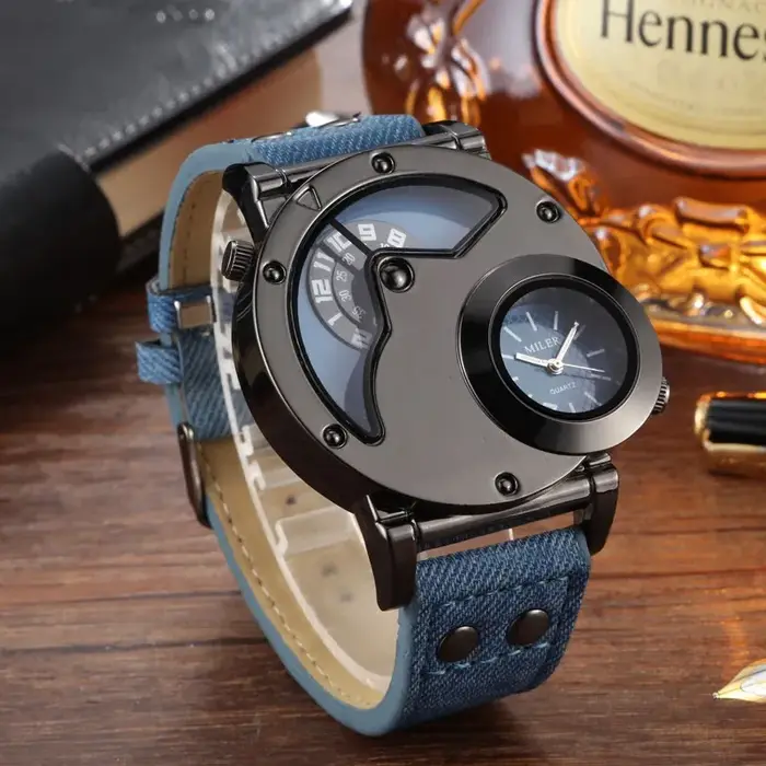 Montres de sport bleues pour hommes