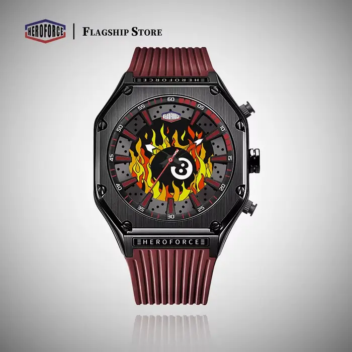Nouvelle Montre Homme HEROFORCE 2026 Originale à Affichage Double Lumineux, Montre-Bracelet à Quartz