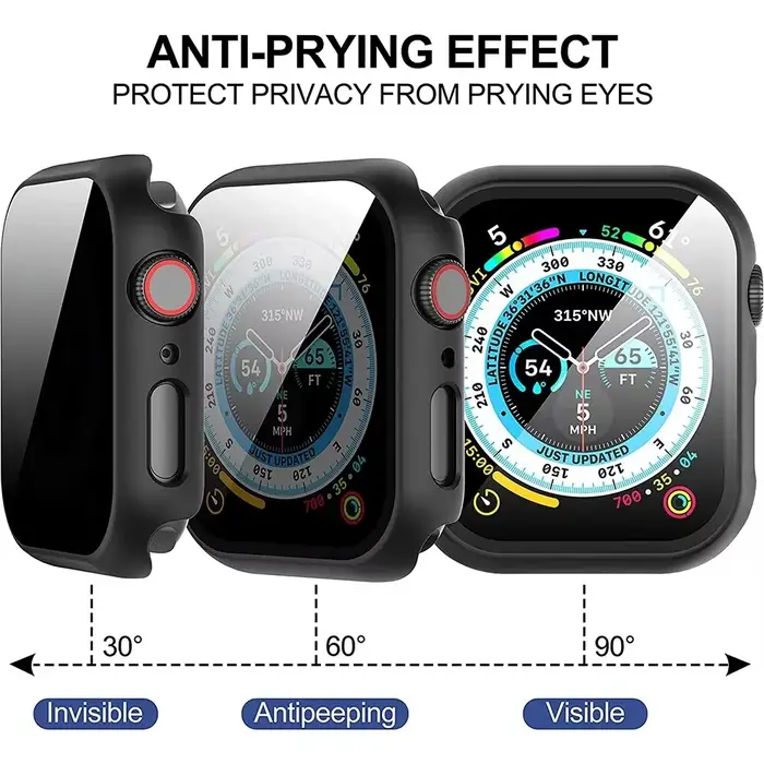 Verre de confidentialité + étui pour Apple Watch 10