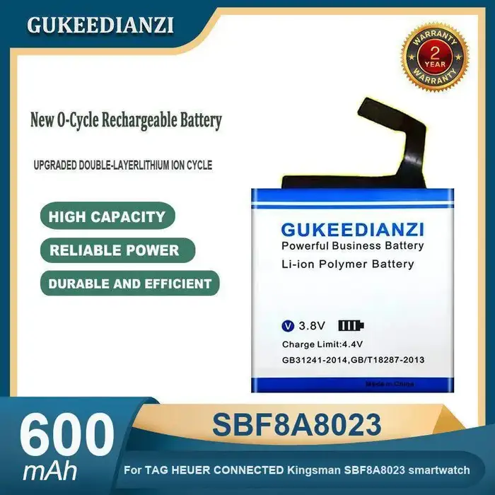 Batterie de montre intelligente haute capacité 600mAh SBF8A8023