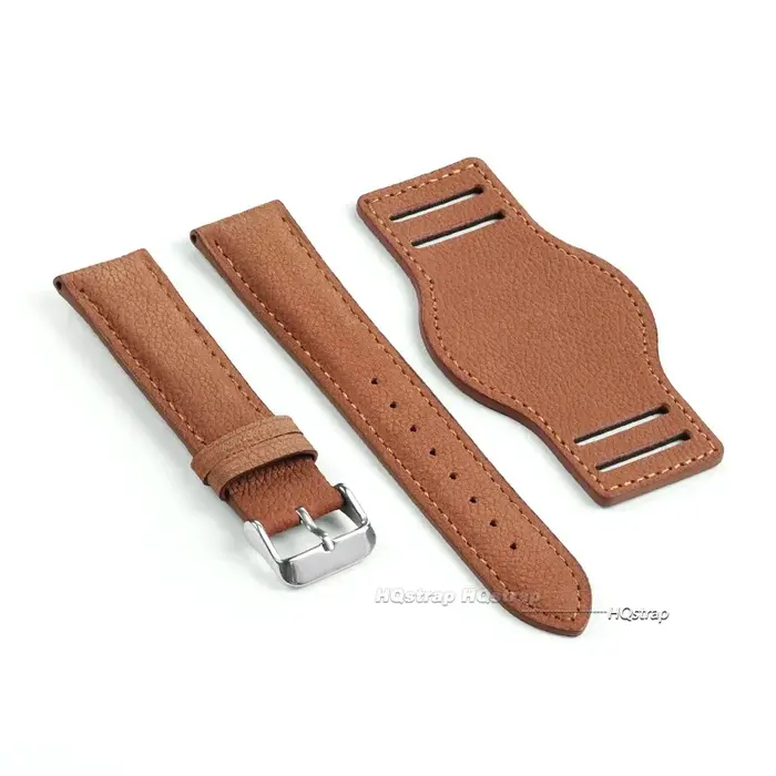 Bracelet de montre en cuir véritable 18mm 20mm 22mm avec tapis