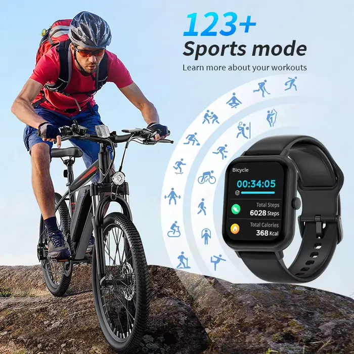 LIGE 2025 nouveau GPS Tracker montre intelligente 1.83 "écran HD 100 + sport Bluetooth appel étanche