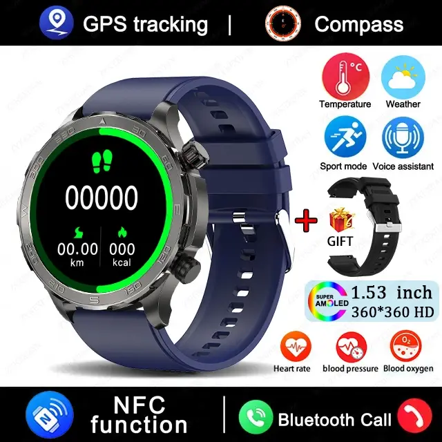 Nouvelle montre connectée GPS pour hommes