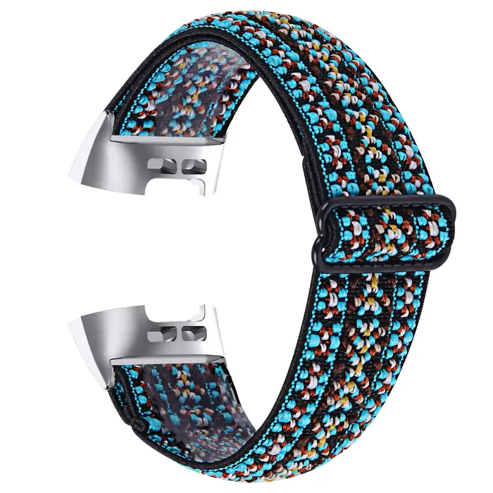 Bracelet élastique en Nylon pour Fitbit Charge 6 5 4 3 2, Bracelet de montre de sport tissé pour Fit