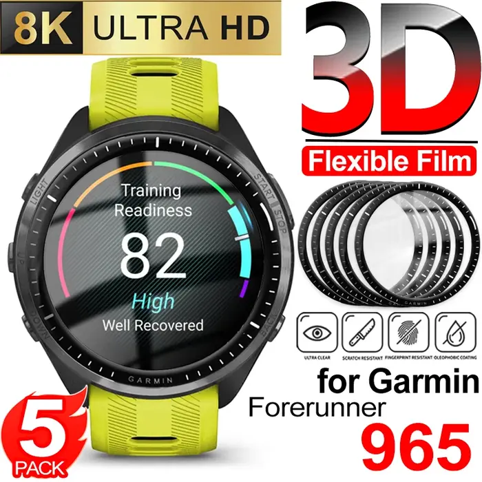 Protecteur d'écran anti-rayures pour Garmin Forerunner 965