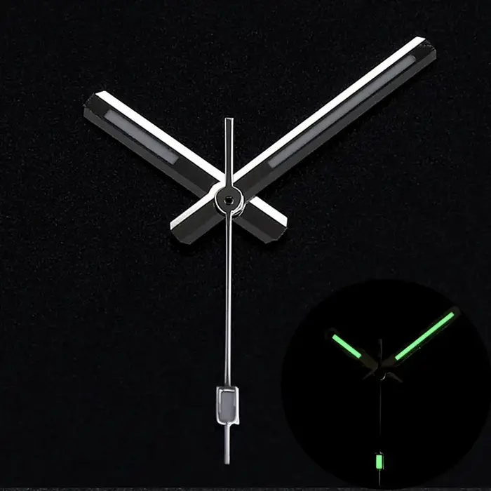 Prospex-Aiguilles de montre polies avec bleu vert du Japon Shoous pour SeATM Nh35 Nh36, mouvement Sk