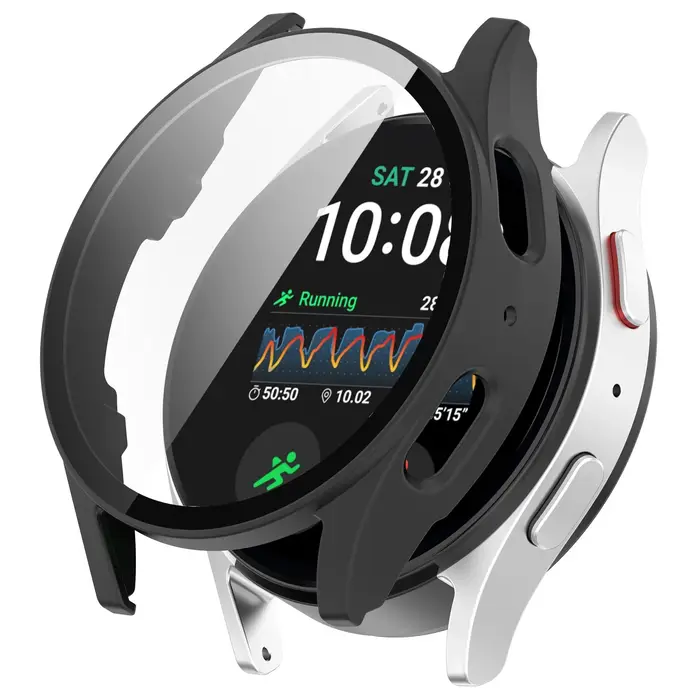Verre + PC étui pour samsung Galaxy montre 7 6 5 4 44mm 40mm accessoires tout autour Anti-chute pare-chocs couverture watch7 4 protecteur d'écran