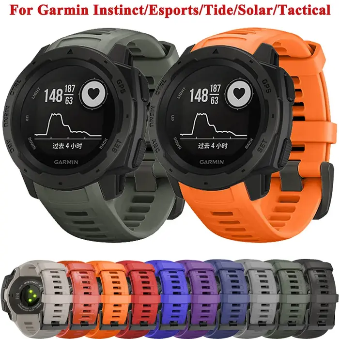 Bracelet en silicone pour montre intelligente Garmin Instinct 2 Solar Duldehors
