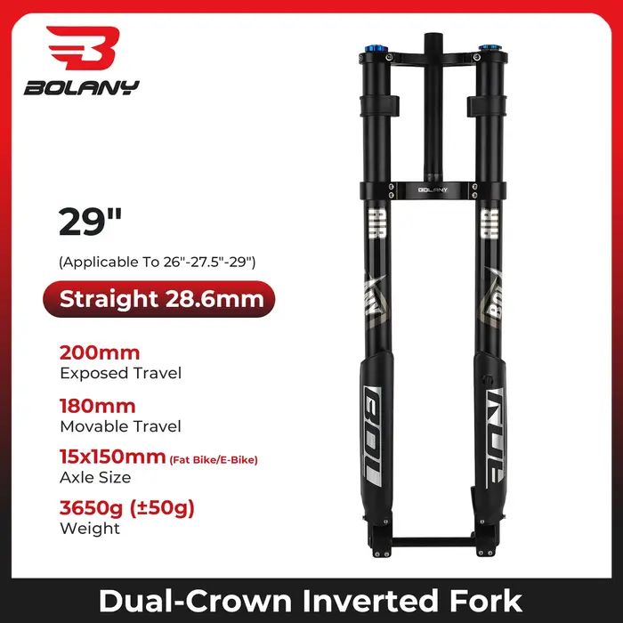 BOLANY fourche de vélo inversée Double épaule