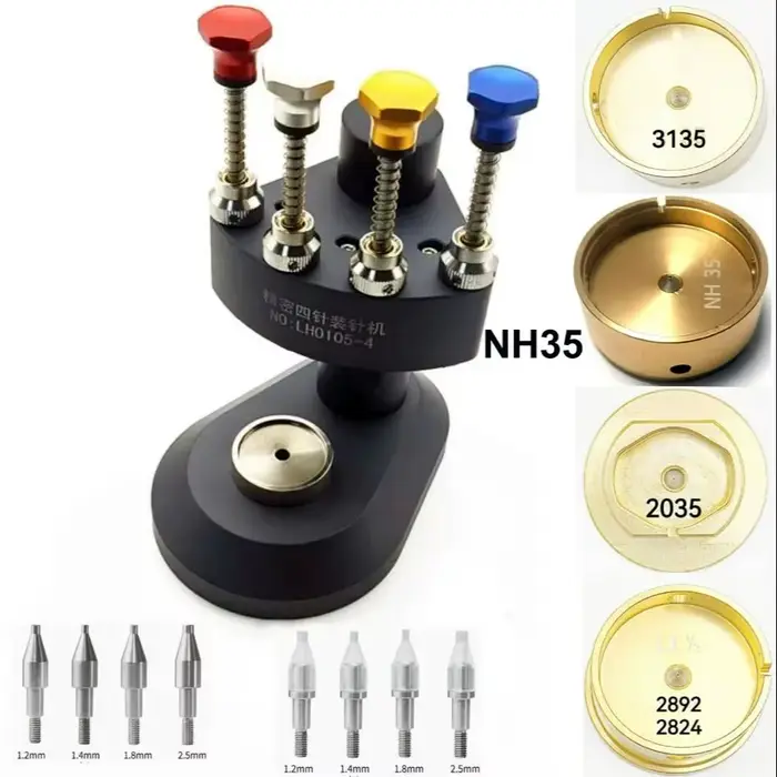 Presse-aiguilles de montre nh35, aiguille de montre en acier, réglage d'installation, outils et Kits
