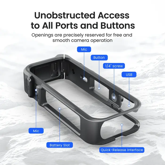 Accessoire de protection multifonction anti-rayures pour caméra Insta360 X4 Air