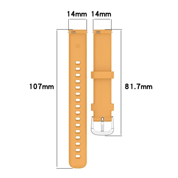 Pour Garmin Lily 2 Bracelet officiel Silicone souple 14mm