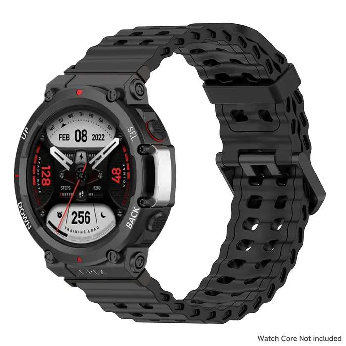 Bracelet marin pour montre Amazfit t-rex 3/2/bracelet en silicone élastique bicolore ultra pour brac