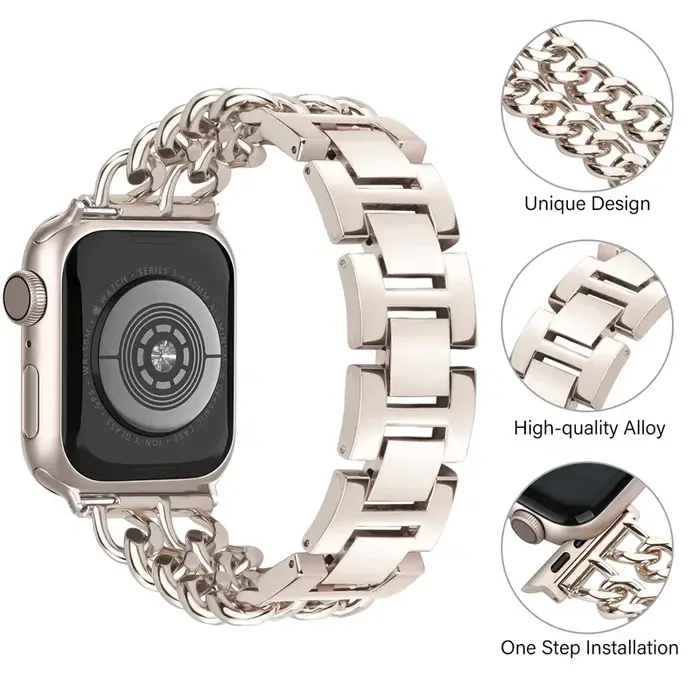 Bracelet à maillons pour Apple Watch