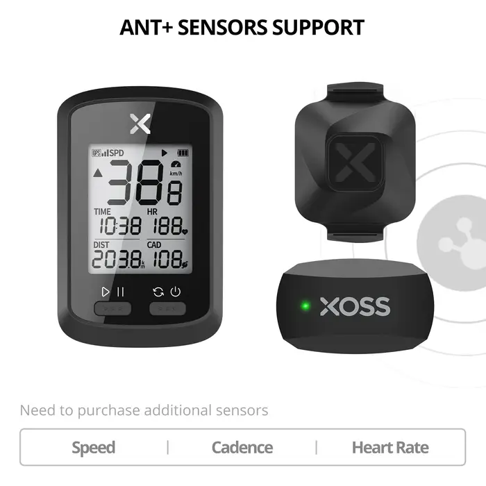 XOSS G/G Plus GPS ordinateur de vélo sans fil étanche compteur de vitesse de cyclisme ANT +