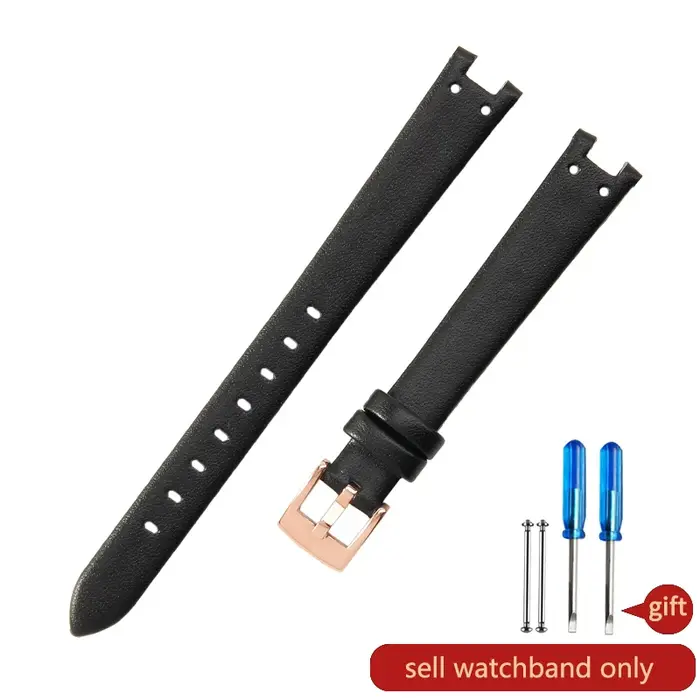 Bracelet de montre en cuir véritable durable pour femme
