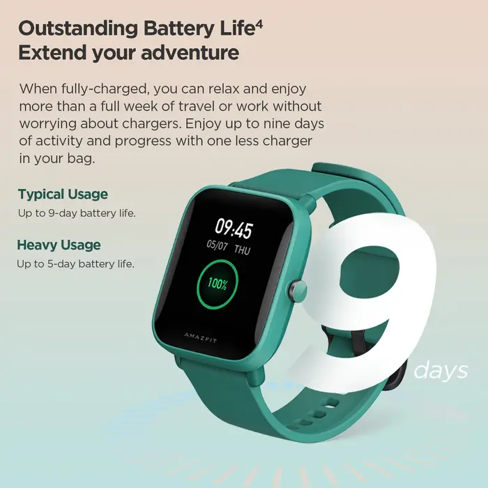 Amazfit Bip U Pro montre intelligente SpO2 5ATM étanche Bluetooth5.0 GPS surveillance du sommeil Version mondiale 95 nouvelle exposition SmartWatch