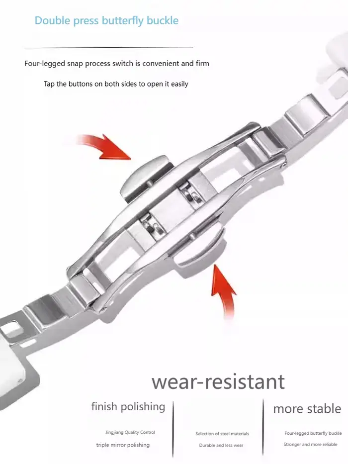 Bracelet de montre en céramique pour montre mécanique design CIGA