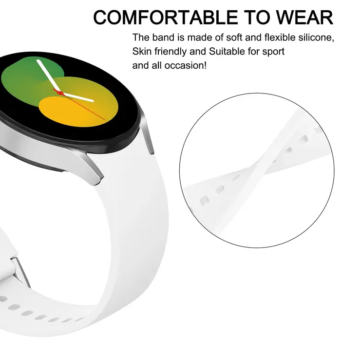 Coque en TPU + bracelet en Silicone pour Samsung Galaxy Watch 4 5 6 7 40mm 44mm