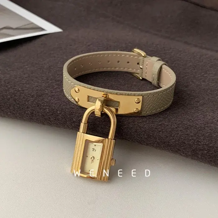 Montre à cadran verrouillable pour femmes personnalité de la mode 2025 nouvelle Niche lumière luxe Quartz