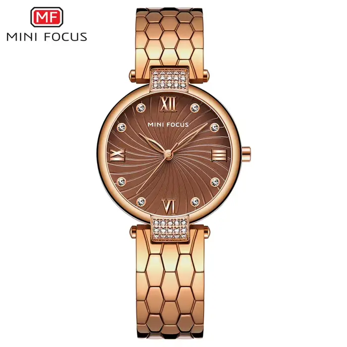 Nouvelle montre pour femme au design élégant, en acier inoxydable, étanche, avec date automatique, m