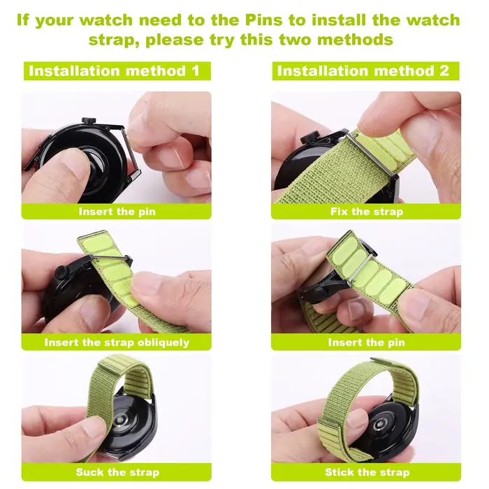 Bracelet de montre en Nylon à boucle à crochet