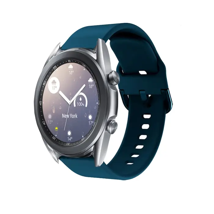 Pour Samsung Galaxy Active 2 40mm 44mm Bracelet de montre intelligente Silicone 20mm