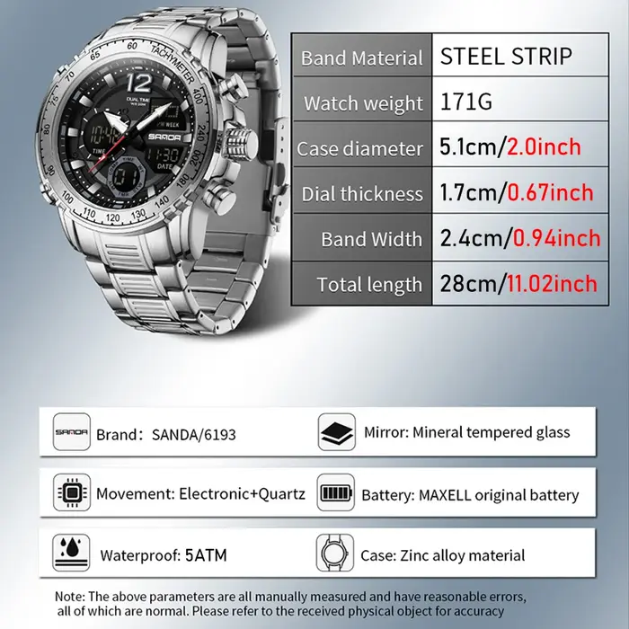 Montres pour hommes SANDA